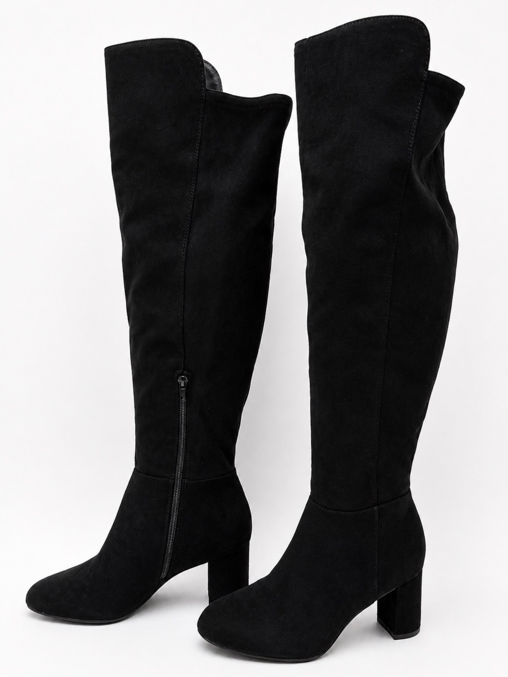 Kelly & Katie Hayd Wide Calf Tall Boots Black Size 7.5W - Picture 3 of 10